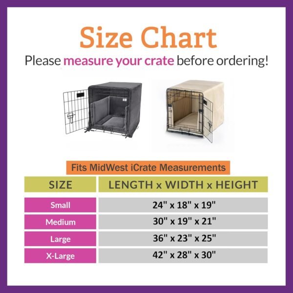 Pet Dreams 3-Piece Set Includes Dog Crate Cover. Dog Mat & Bumper Pad- Washable Kennel Bedding fits iCrate Cages 24. 30. 36. 42 Inch (Khaki. Medium. 30)